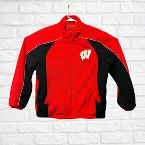 Wisconsin Badgers Zip-Up Fleece Jacket - Size Large - Officially Licensed